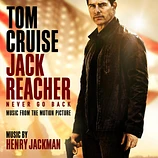 Carátula de la banda de sonido de Jack Reacher. Nunca vuelvas atrás
