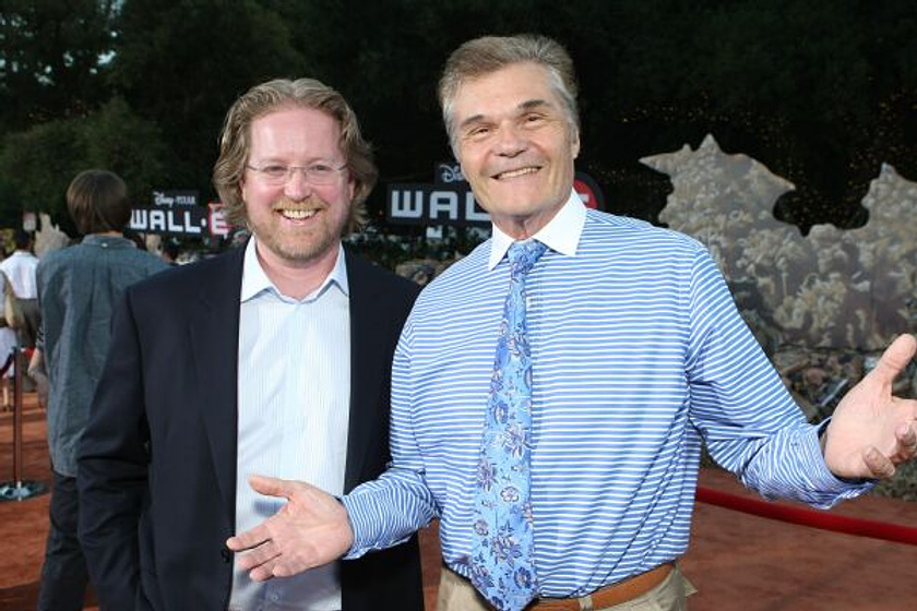 Andrew Stanton y Fred Willard en WALL·E: Batallón de Limpieza (Premiere en Los Angeles (Junio 2008))