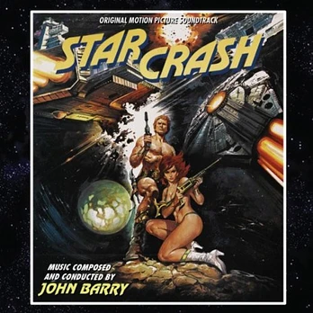 Carátula de la banda de sonido de Star Crash. Choque de Galaxias