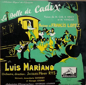 Carátula de la banda de sonido de La Bella de Cádiz