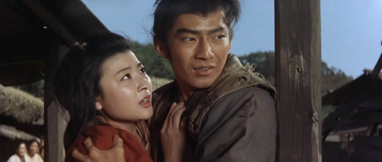 Miwa Takada y Yoshihiko Aoyama en daimajin-el-dios-diabolico