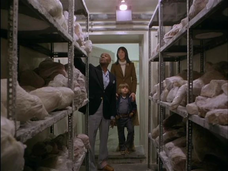 Shelley Duvall, Danny Lloyd y Scatman Crothers en el-resplandor