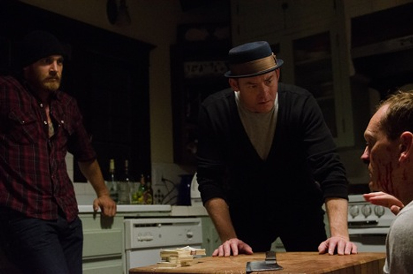 Ethan Embry, David Koechner y Pat Healy en Juegos sucios (Cheap Thrills)