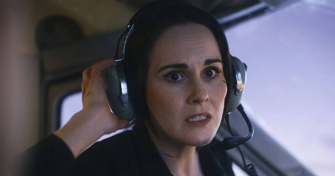 Michelle Dockery en amenaza-en-el-aire