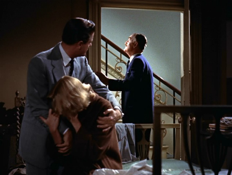 Grace Kelly, John Williams [II] y Robert Cummings en Crimen Perfecto