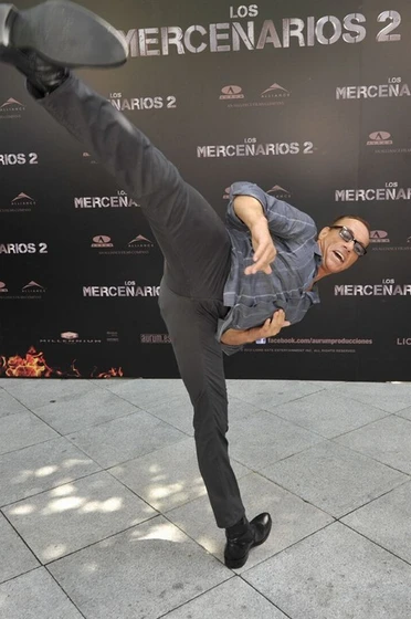 Jean-Claude Van Damme en los-mercenarios-2 (Photocall en Madrid. Agosto 2012)