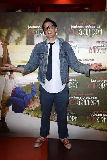 Johnny Knoxville en bad-grandpa (Premiere en Paris. Noviembre 2013)