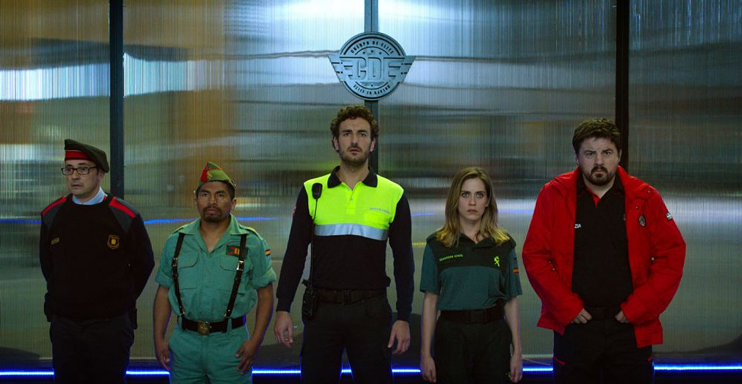 Jordi Sánchez, María León, Juan Carlos Aduviri, Miki Esparbé y Andoni Agirregomezkorta en Cuerpo de élite