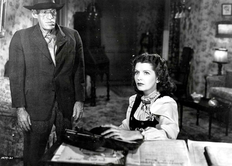 Jane Adams [I] y Rondo Hatton en the-brute-man