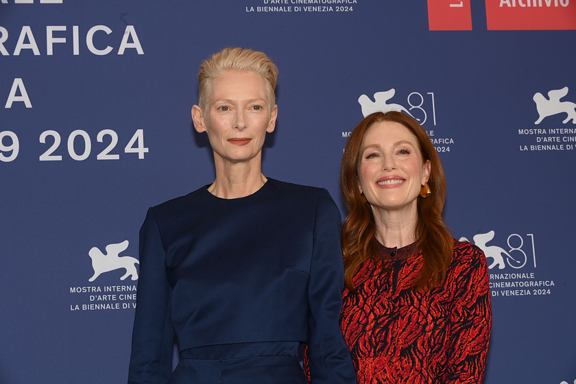 Julianne Moore y Tilda Swinton en La Habitación de al Lado (Festival de Venezia. Septiembre 2024)
