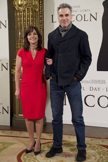 Sally Field y Daniel Day-Lewis en Lincoln (Photocall en Madrid. Enero 2013)