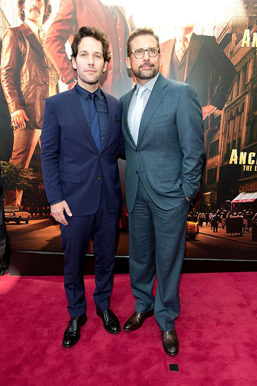 Paul Rudd y Steve Carell en Los Amos de la Noticia (Premiere en Sidney. Noviembre 2013)