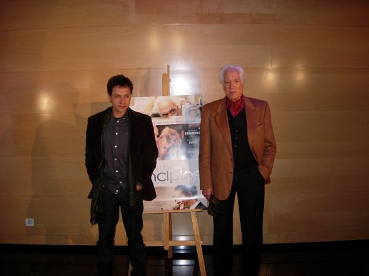 Federico Luppi y Rodrigo Grande en Cuestión de principios (Rueda de prensa en Madrid. Enero 2011)