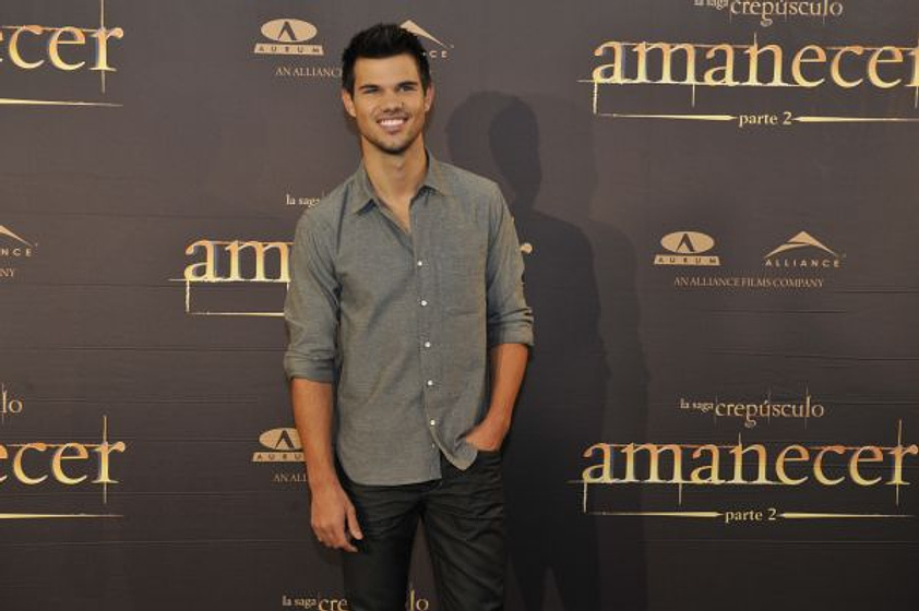 Taylor Lautner en La Saga Crepúsculo: Amanecer - Parte 2 (Photocall en Madrid. Noviembre 2012)