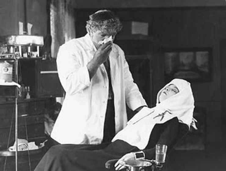 Zasu Pitts y Gibson Gowland en avaricia