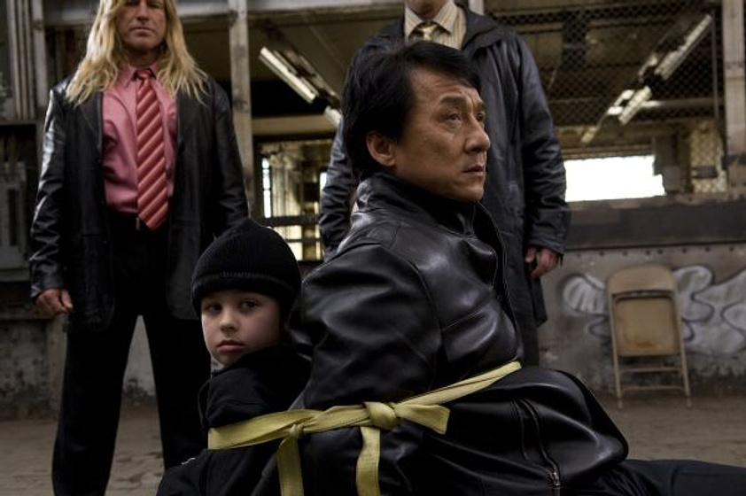 Jackie Chan y Will Shadley en El Super canguro