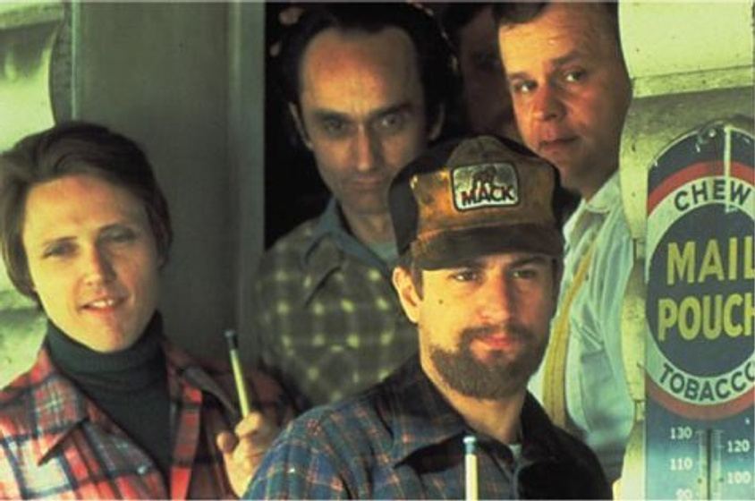 Robert De Niro, Christopher Walken y John Cazale en El Cazador