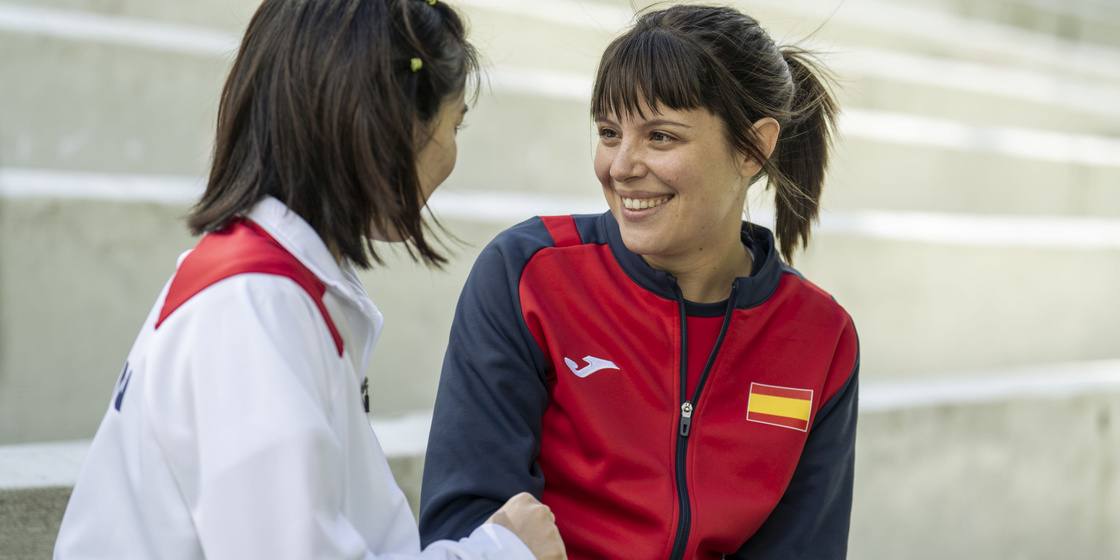 Andrea Ros en karateka