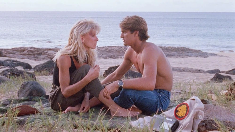 Bruce Penhall y Dona Speir en objetivo-jade