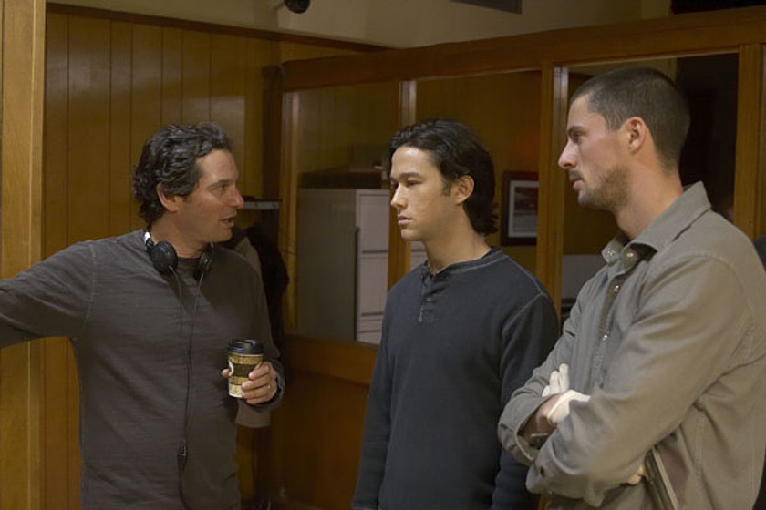 Matthew Goode, Joseph Gordon-Levitt y Scott Frank en The Lookout