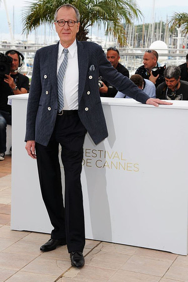 Geoffrey Rush en Piratas del Caribe: En Mareas Misteriosas (Premiere en Cannes. Mayo 2011)