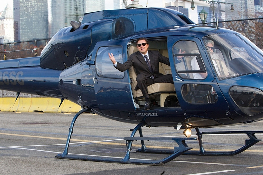 Leonardo DiCaprio en El Lobo de Wall Street