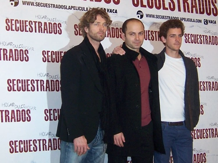 Dritan Biba, Guillermo Barrientos y Martijn Kuiper en secuestrados (Photocall 24/02/11)