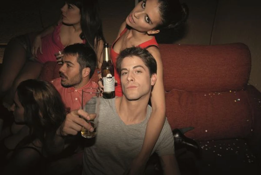 Alicia Sanz, David Seijo y Lucho Fernández en afterparty