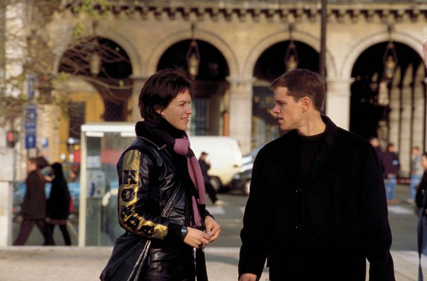 Franka Potente y Matt Damon en El Caso Bourne