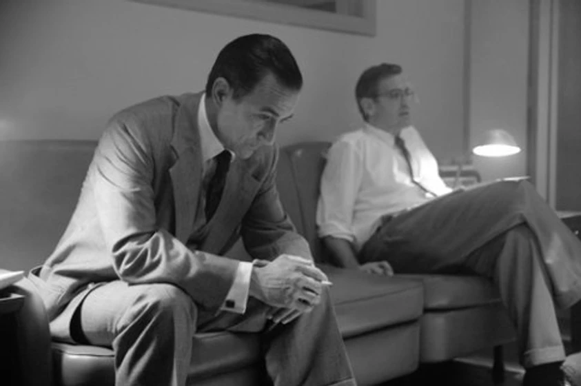 George Clooney y David Strathairn en buenas-noches-y-buena-suerte