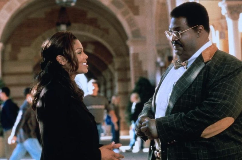 Janet Jackson y Eddie Murphy en el-profesor-chiflado-2-la-familia-klump