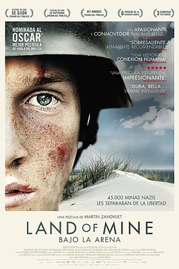 poster of movie Land of mine. Bajo la Tierra