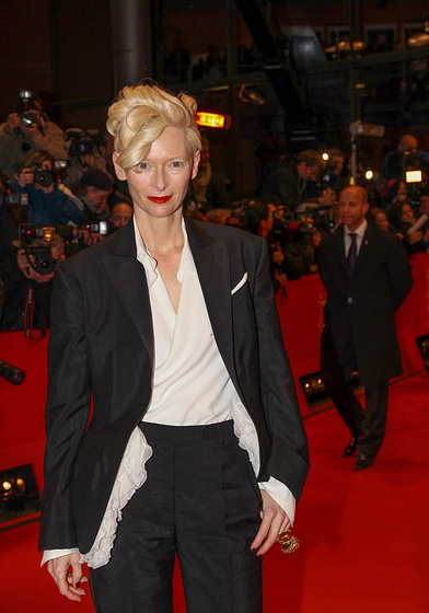 Tilda Swinton en El Gran Hotel Budapest (Premiere en Berlin. 2014)