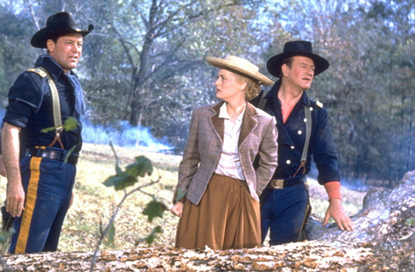 John Wayne, William Holden y Constance Towers en Misión de audaces