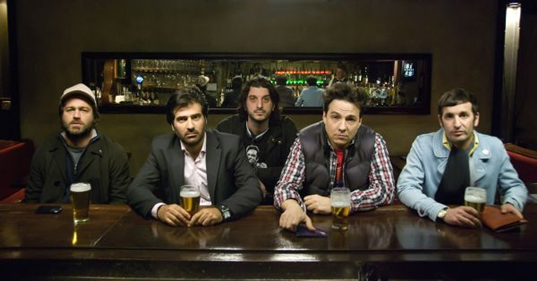 Gastón Pauls, Fernán Mirás, Rafael Spregelburd y Ignacio Toselli en Días de Vinilo