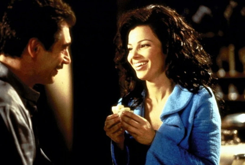 Timothy Dalton y Fran Drescher en La Niñera y el Presidente