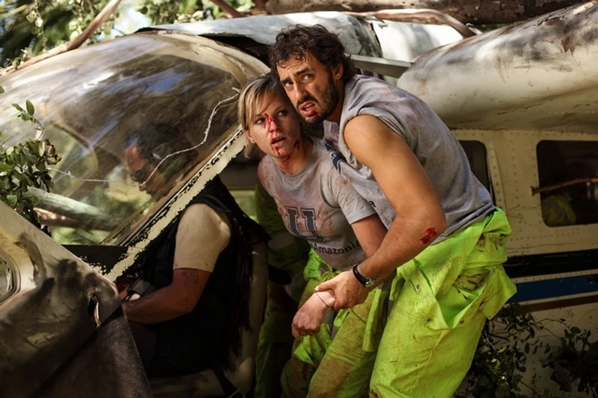 Kirby Bliss Blanton y Matias Lopez en el-infierno-verde