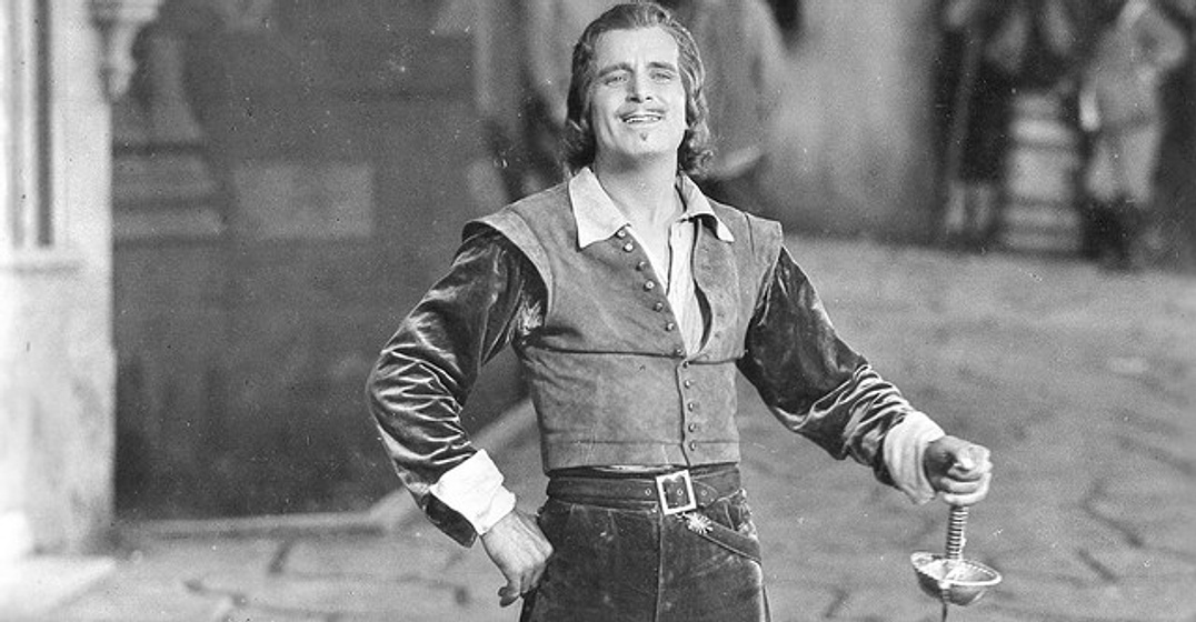 Douglas Fairbanks en La Máscara de Hierro