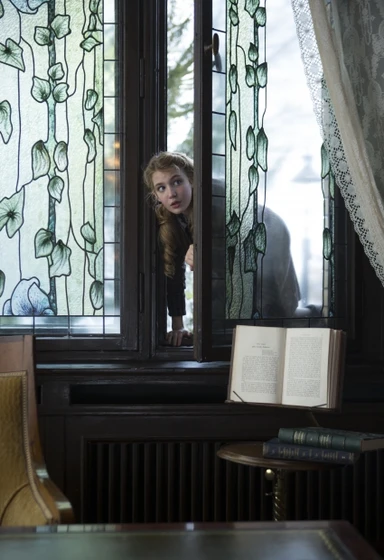 Sophie Nélisse en la-ladrona-de-libros