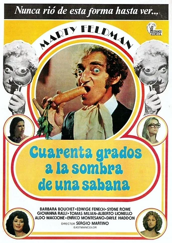 Poster de Cuarenta grados a la sombra de la sábana blanca
