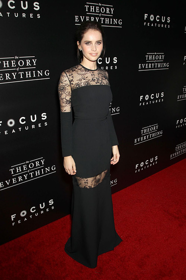 Felicity Jones en La Teoría del Todo (Premiere en New York. 2014)