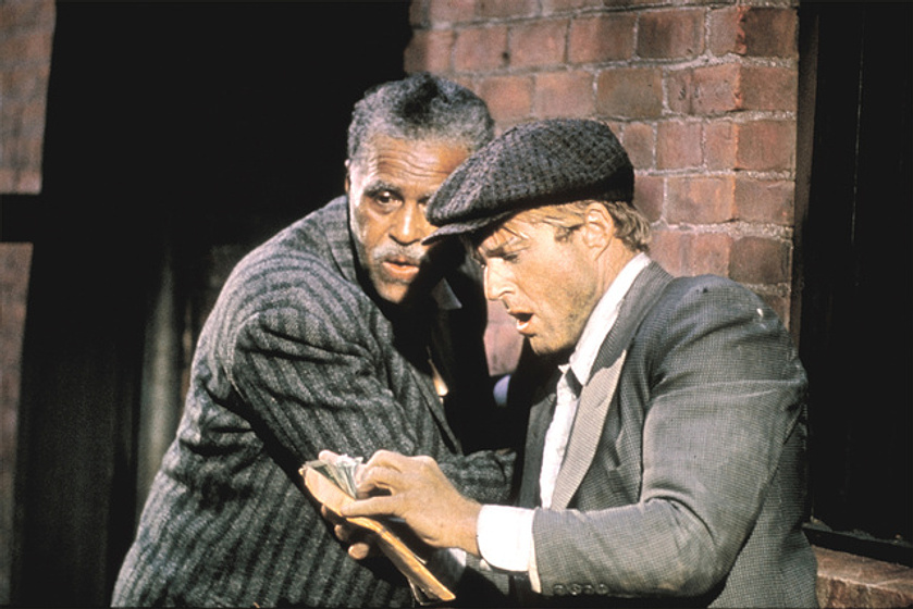 Robert Redford y Robert Earl Jones en El Golpe