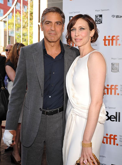 George Clooney y Vera Farmiga en Up in the Air (Presentación en Toronto. Septiembre 2009)