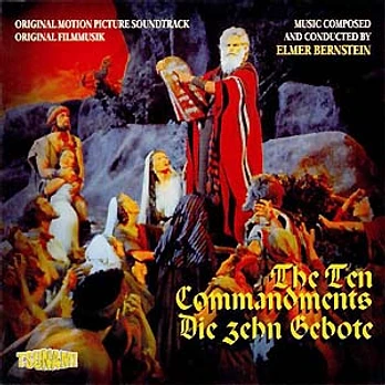 Carátula de la banda de sonido de Los Diez mandamientos