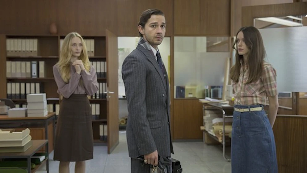 Shia LaBeouf, Stacy Martin y Felicity Gilbert en nymphomaniac-parte-1