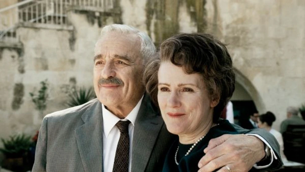 Barbara Sukowa y Michael Degen en hannah-arendt