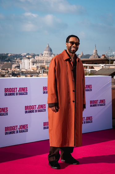 Chiwetel Ejiofor en Bridget Jones: Loca por él (Premiere en Roma. Febrero 2025)