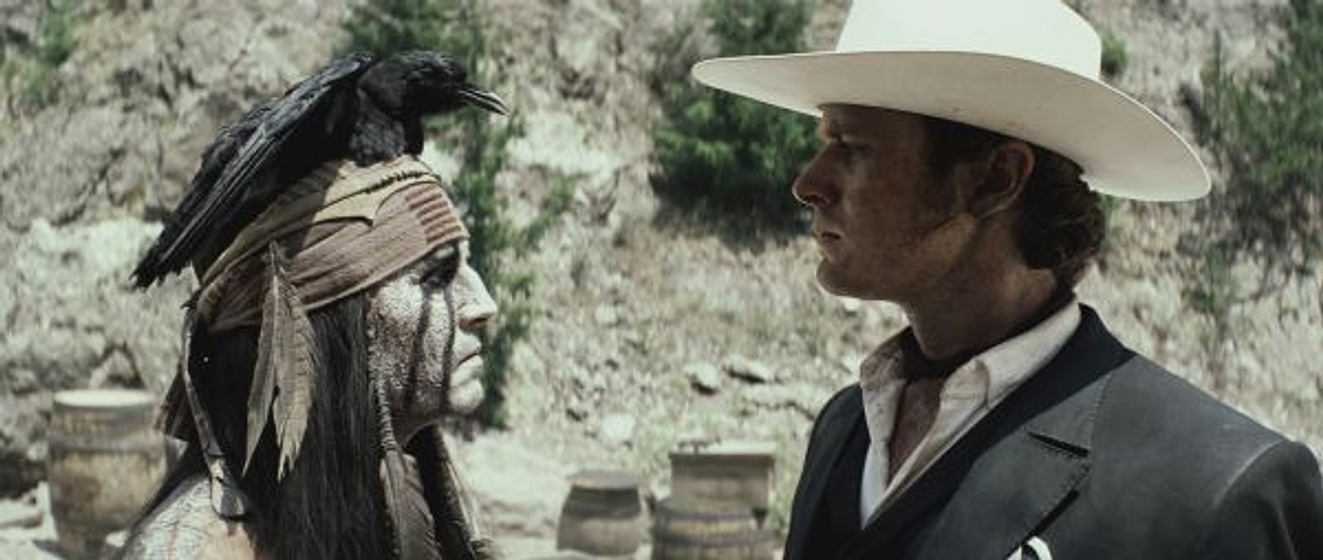 Johnny Depp y Armie Hammer en El Llanero solitario