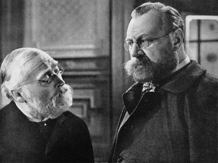 Werner Krauss y Emil Jannings en robert-koch-el-vencedor-de-la-muerte