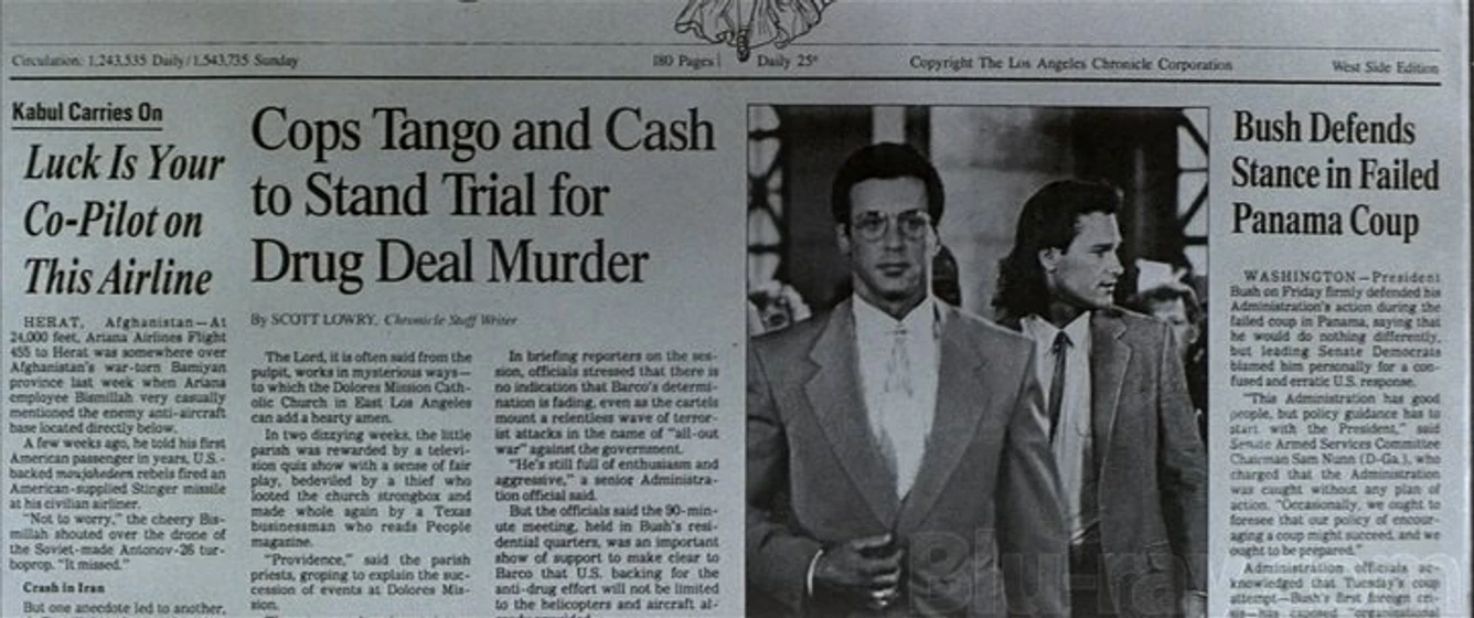 Kurt Russell y Sylvester Stallone en Tango y Cash